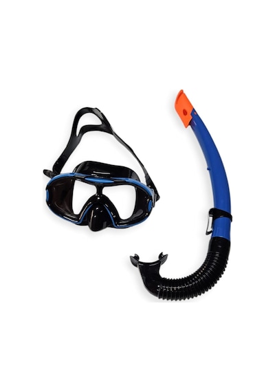 Çocuk Dalış Maskesi Ve Snorkel Seti - Star Diving - Mavi Lisinya
