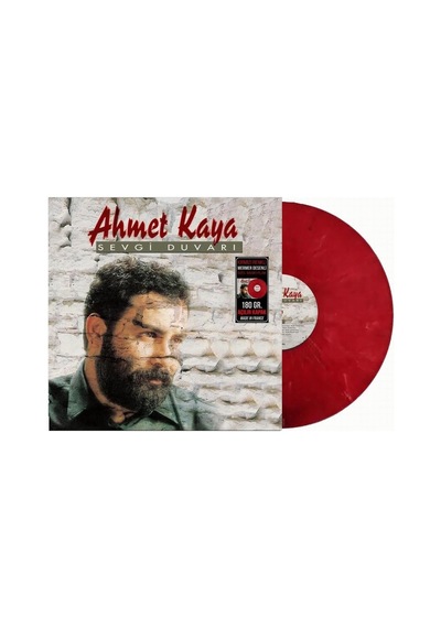 Ahmet Kaya Sevgi Duvarı Kırmızı Mermer Desenli Plak Lp