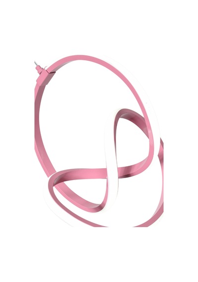 Anka Modern Tasarım Çocuk Bebek Odası - Salon - Mutfak Pembe Renk Beyaz Ledli Tekli Led Avize Pembe Pembe