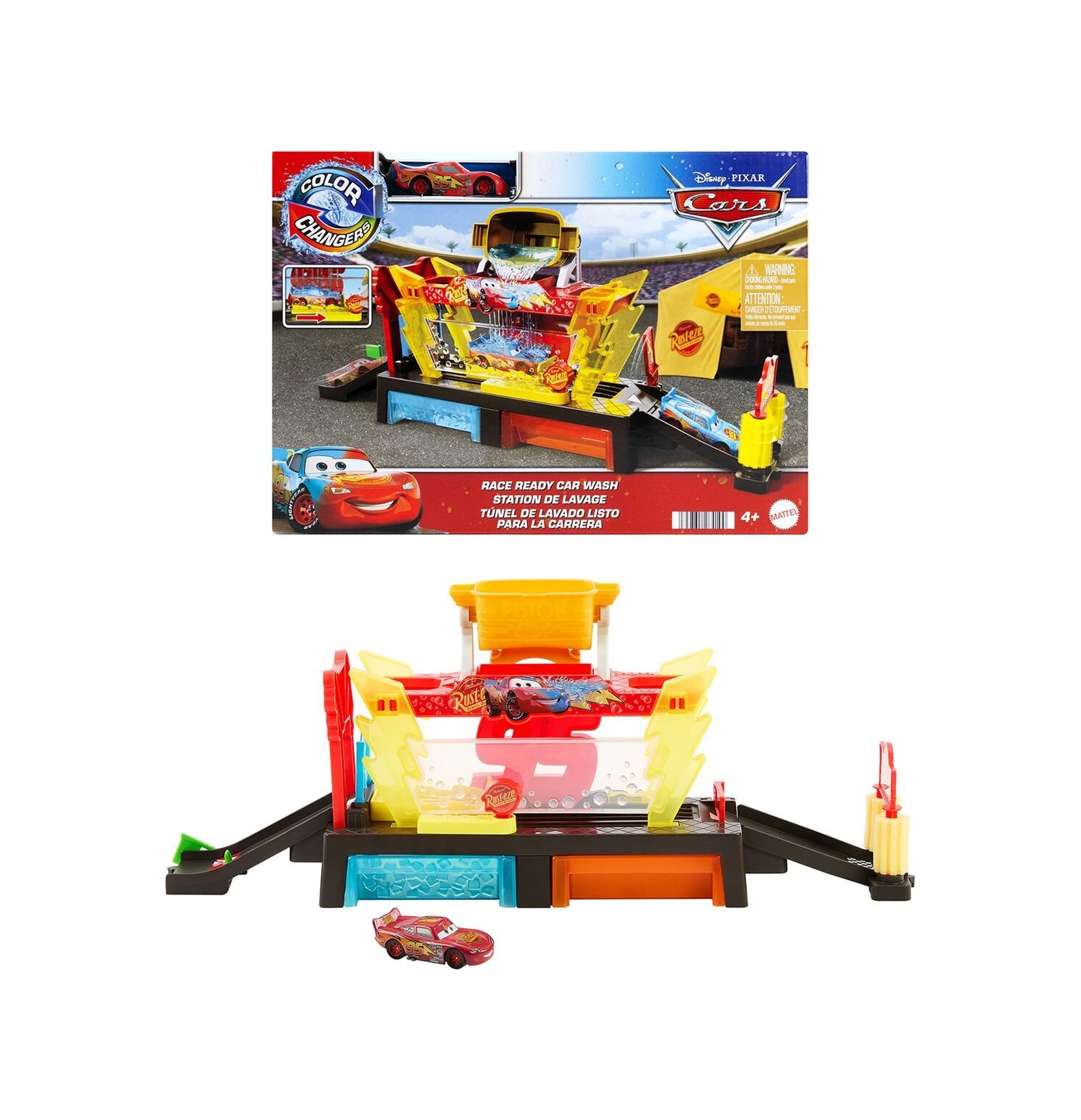 Jbm70 Cars Renk Değiştiren Mcqueen İle Yıkama Oyun Seti