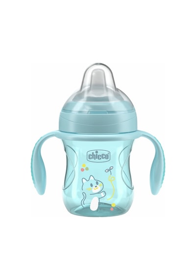 Chicco Yumuşak Uçlu Geçiş Bardağı 4ay Erkek Yen 00006911250000 Light Blue Açık Mavi