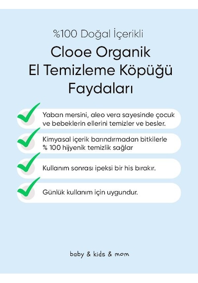 Clooe Organik El Temizleme Köpüğü - 2 Li Fırsat Paketi Argan