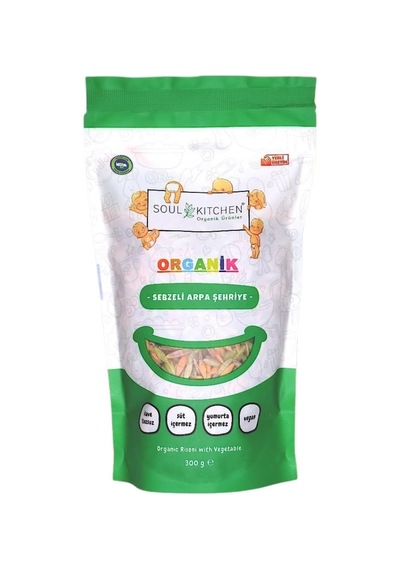 Organik Sebzeli Arpa Şehriye 300 G