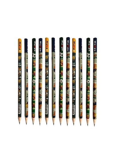 Artlantis Happy Bear Yuvarlak Kurşun Kalem 12 Adet 1 Paket Fatih Kurşun Kalem 2b Siyah Kurşun Kalem Happy Bear Desenl Genel