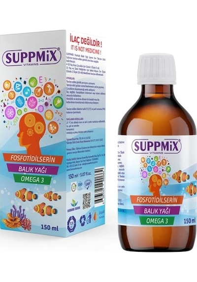 Suppmix Fosfotidilserin Omega 3 Şurup 150 Ml