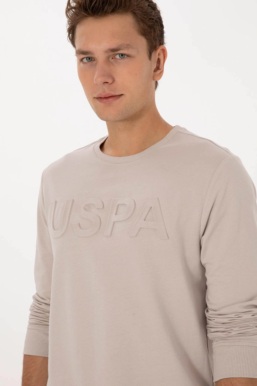 U.s. Polo Assn. Jellysk025 Taş Erkek Sweatshirt 2226878 Taş