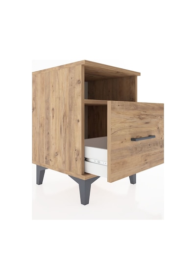 Hyperion Komodin Tek Raflı Tek Çekmeceli 44x44x64 Çam-çam Çam