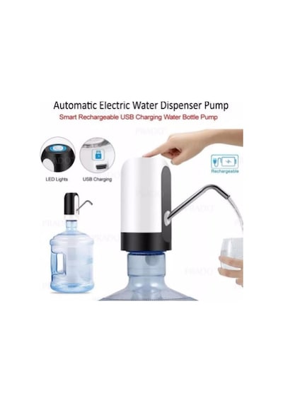 Bibizde Automatic Water Dispenser Şarjlı Damacana Pompası Siyah