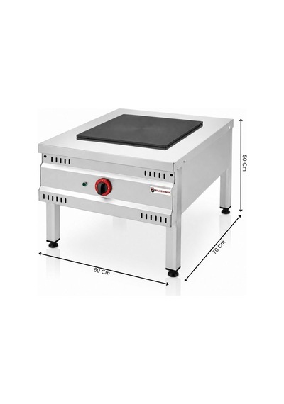 Silverinox Elektrikli Yer Ocağı 40 Cm 380v