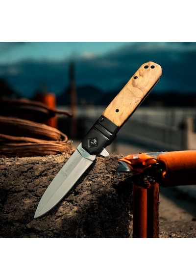 Browning Çelik Kamp Çakı Kahverengi