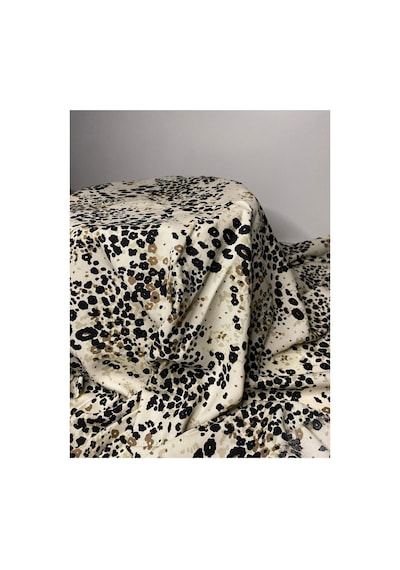 Pamuk Viskon Kumaş 150 Cm En Dökümlü Elbiselik Şalvarlık 1000 -82 Leopar