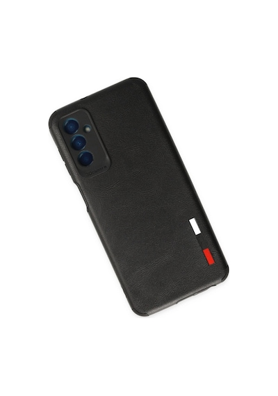 Samsung Samsung Uyumlu Galaxy M13 Kılıf Loop Deri Silikon - Siyah