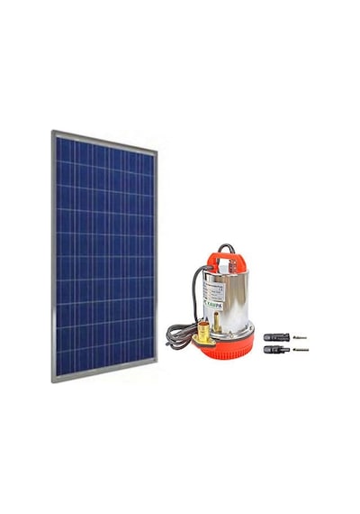 Cacheng 12 Volt Dc Solar Güneş Enerjili Su Pompası 170 Watt Panel Set