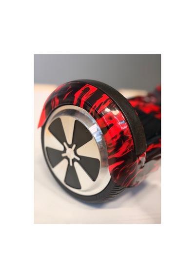 Hoverboard 6.5 İnç Led Işıklı Taşıma Kollu 36v 5.2ah Elektrikli Kaykay Bordo