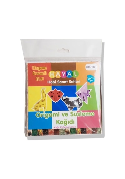 Bigibu Origami Ve Süsleme Kağıdı Hayvan Desenli Seri 8680422509890
