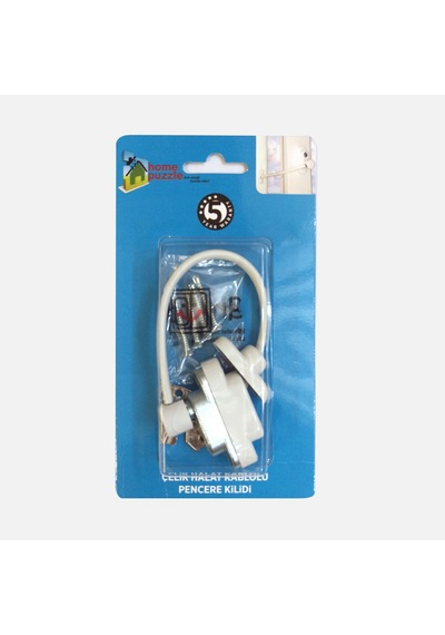 Home Puzzle Çelik Halat Kablolu Pencere Kilidi 4'li Avantaj Paketi Mıchu