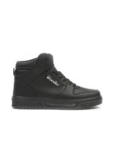 United Colors Of Benetton Benetton 31085 Kadın Günlük Boğazlı Sneaker Ayakkabı Siyah Siyah
