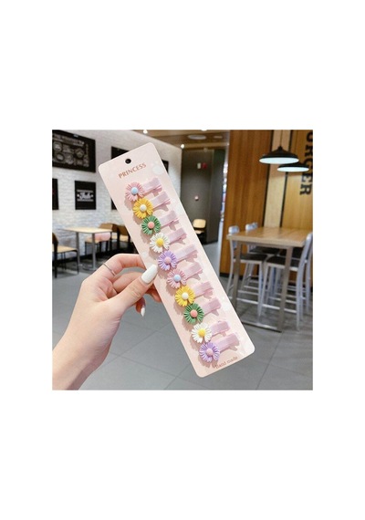 So-much Bebek Ve Çocuk 10'lu Çiçekli Yan Pens Toka Seti-9 Renkli Çiçekli - 124502266 Renkli Çiçekli - 124502266 Renkli Çiçekli