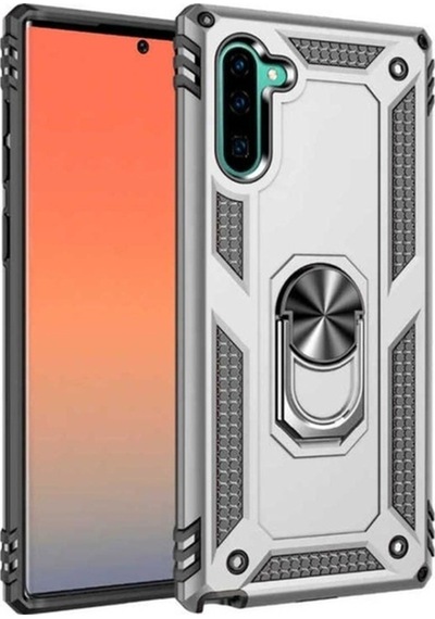 Galaxy Note 10 Kılıf Zore Vega Kapak Gri