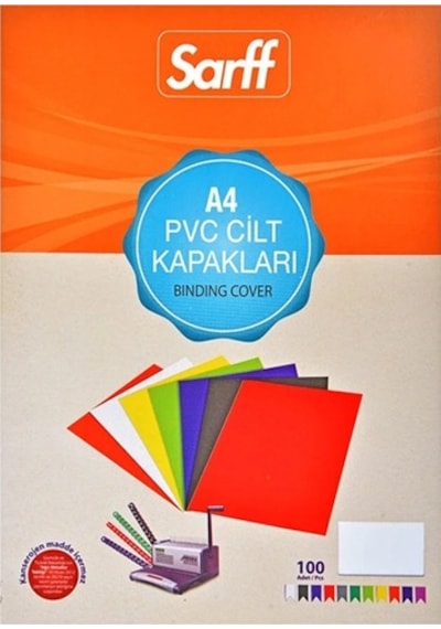 Cilt Kapağı Pvc Kapak A4 Şeffaf - 20 Adet Şeffaf