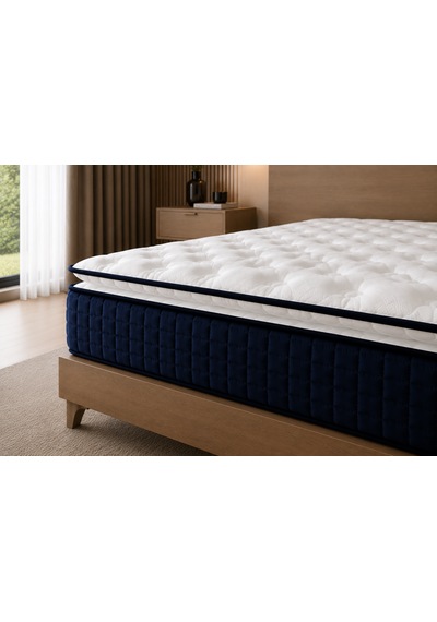 Blue Diamond Full Ortopedik Bonel Yaylı Yatak 27 Cm Tek Ve Çift Kişilik Beyaz
