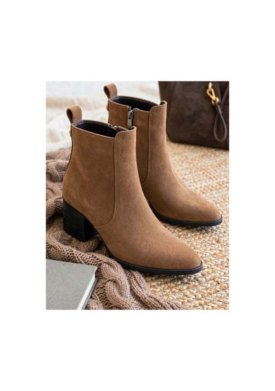 37brandshoes Süet Bilek Botlar Bej Bej