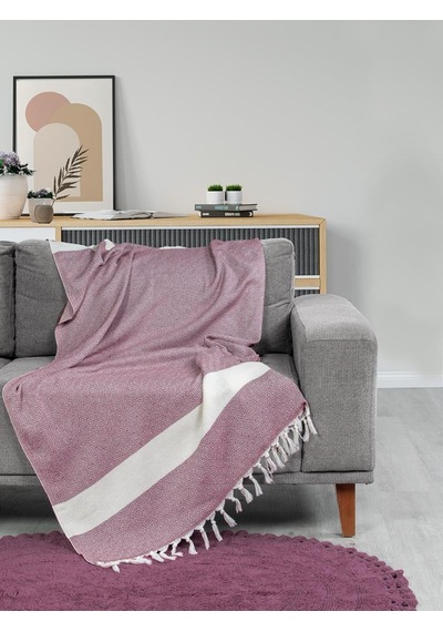 Ege Esintisi Peştemal Plaj Havlusu 90x170 Cm Yumuşak Dokulu, Hızlı Kuruyan Üstün Kalite Bordo