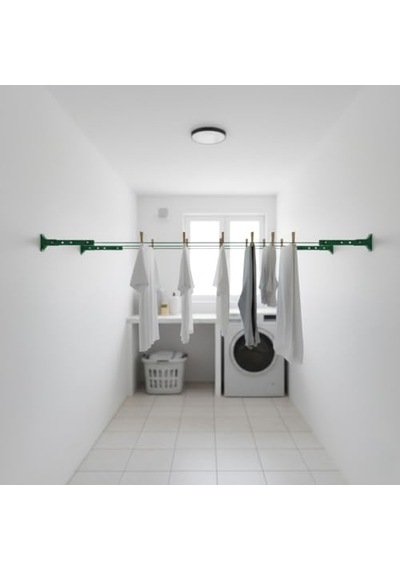 10 Metre Pvc Kaplı Çelik Çamaşır İpi Dayanıklı, Paslanmaz, Kopmaya Karşı Güçlü Balkon, Bahçe Ve Ba Çok Renkli