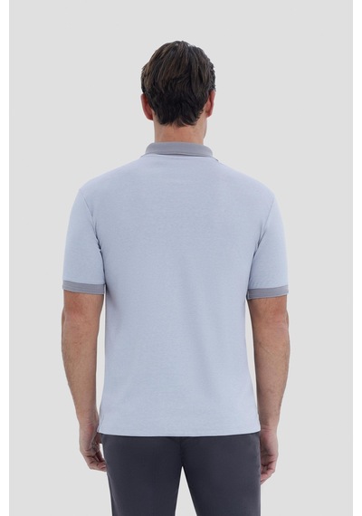 Gri Regular Fit Polo Yaka Tişört Gri