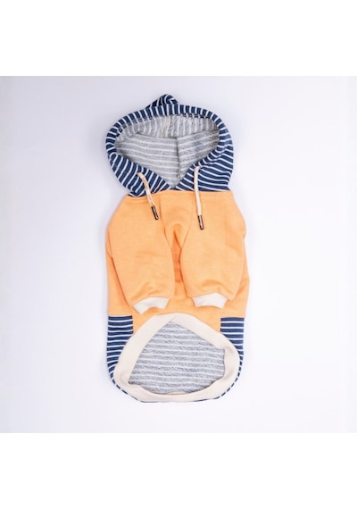 Somon Sera Stripe Köpek Hoodie Köpek Sweat Köpek Kıyafeti Kedi Kıyafeti