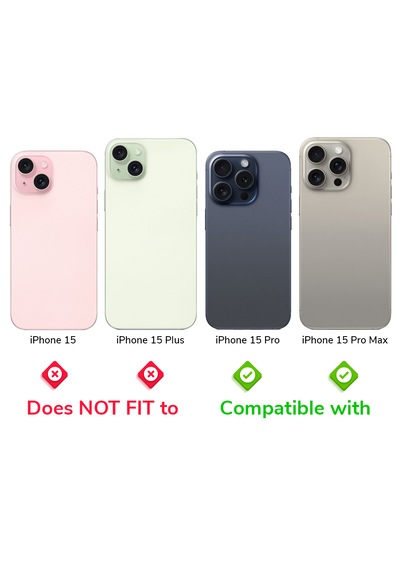 Apple Uyumlu iPhone 15 Pro /pro Max Ipg Kamera Lens Koruyucu Taşlı - Koyu Mor