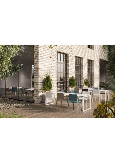 Papatya Joy-s 4 Adet Sandalye Mutfak Bahce Restoran Kafe Otel Beyaz Beyaz - Beyaz