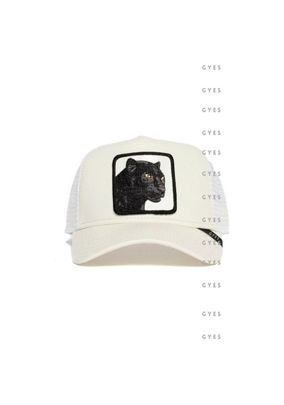 Caxis Spor Hayvan Figürlü Şapka Unisex Arkadan Ayarlanabilir Krem Panter