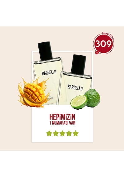 Bargello 309 Floral Kadın Parfüm EDP 2 x 50 ML