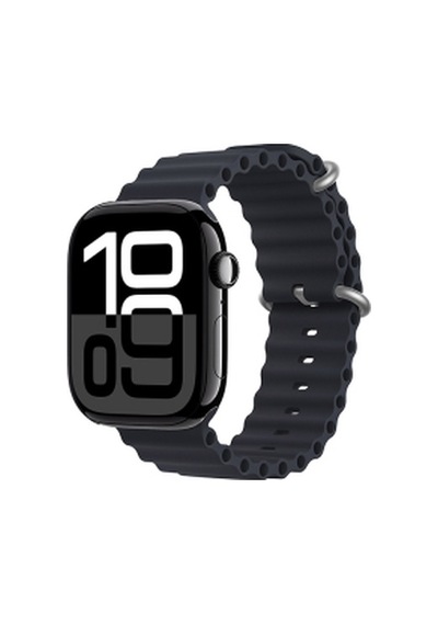 Apple Watch 7 45mm Uyumlu Krd-75 Silikon Kordon - Midnight
