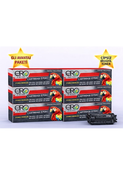 Canon İ-sensys Mf463dw Çipsiz Uyumlu Toner - 10.200 Sayfalık - 6'lı Paket