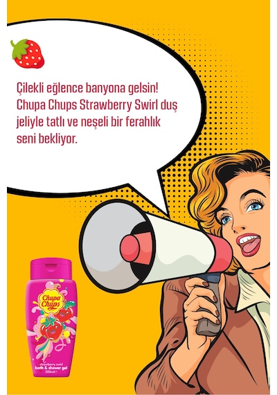 Chupa Chups Çilek Banyo ve Duş Jeli 300 ML
