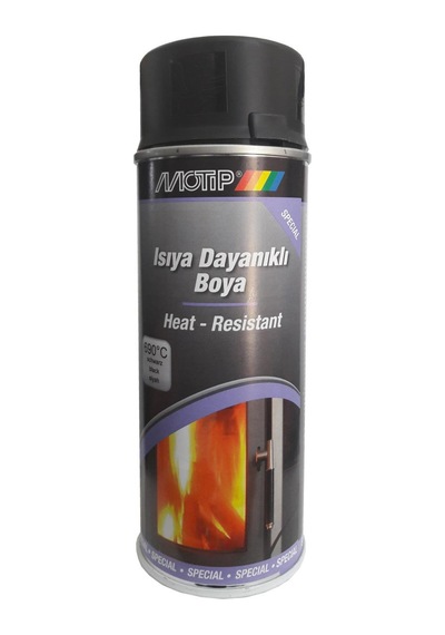 Motip Isıya Dayanıklı Siyah Boya 400 ML 690 Derecec