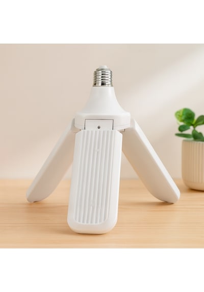 Pervane Model 3 Kollu Beyaz Led Ampul E27 24w Beyaz - Çok Renkli