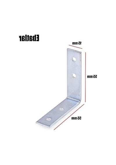 Mobilya Dolap Köşe Bağlantı Demiri - 55x55x15 Mm, 25 Adet
