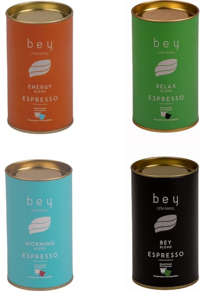 Bey Coffee Roastery Tanışma Paketi Nespresso Uyumlu Aluminyum Kapsül Kahve Seti 4 x 10'lu