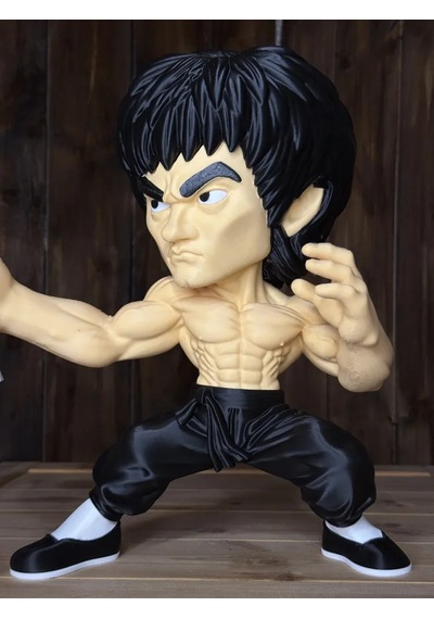 Bruce Lee 2 Figür 20cm-3d Baskı-kolleksiyonluk Biblo