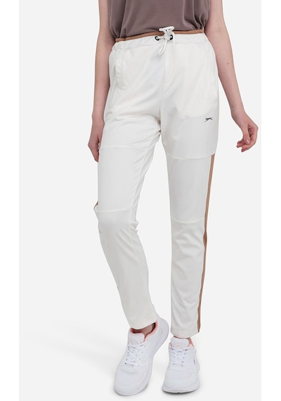 Slazenger OXFORD I Kadın Cepli Dar Paça Ekru Eşofman Altı