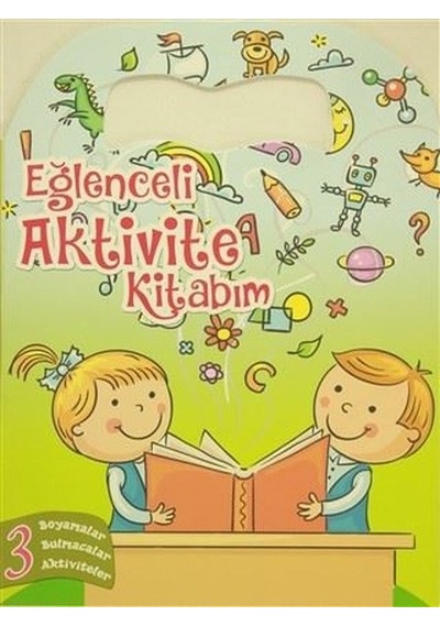 Eğlenceli Aktivite Kitabım 3 - Yeşil Kitap Boyama Kitabı- Revzen Kitap