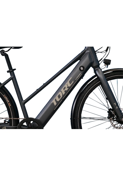 Torc T 4 W 7-v Hd Elektrikli Bayan Şehir Bisikleti - 46 Cm Füme-gri