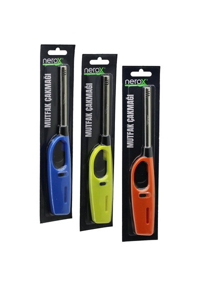 Nerox Nrx-0635 Mutfak Ocak Çakmağı - Renkli Uzun Gövdeli- 24'li Paket Diğer