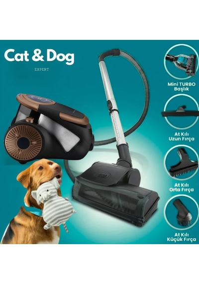 Nice Turbo Başlıklı Forever C5 Cat&dog 900 W Toz Torbasız Elektirik Süpürgesi