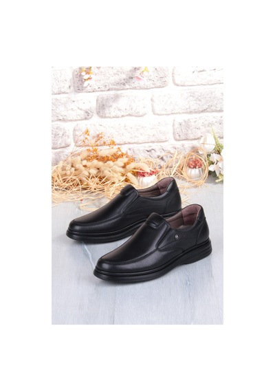 Pierre Cardin 146208 Lastikli Comfy Orijinal Ürün Rahat Yumuşak Hakiki Deri Erkek Ayakkabı Siyah