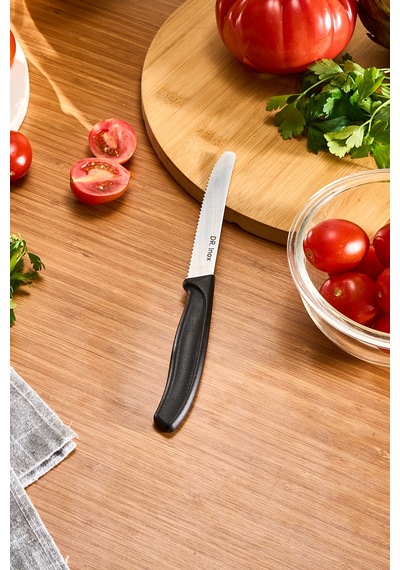 Dr. Inox Domates Bıçağı Siyah 22 Cm Siyah