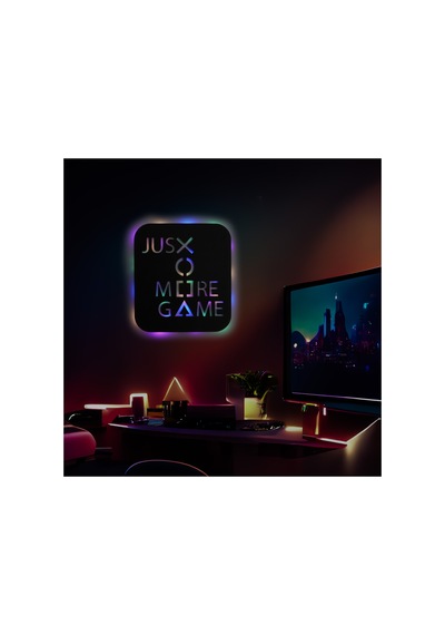 Led Işıklı Just More Game Dekoratif Tablo Oyun Odası Duvar Dekorlu Gece Lambası Çok Renkli - 737261209 Çok Renkli Led Işıklı Just More Game Dekoratif Tablo Oyun Odası Duvar Dekorlu Gece Lambası Çok Renkli - 737261209 Çok Renkli